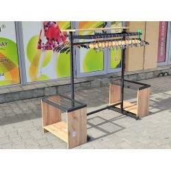 Стойка L1.0 H1.4 з полицею + бокові кронштейни